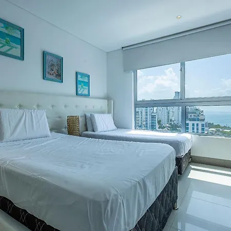 Vista 280 G Frente Al Mar Bocagrande Apartamento *